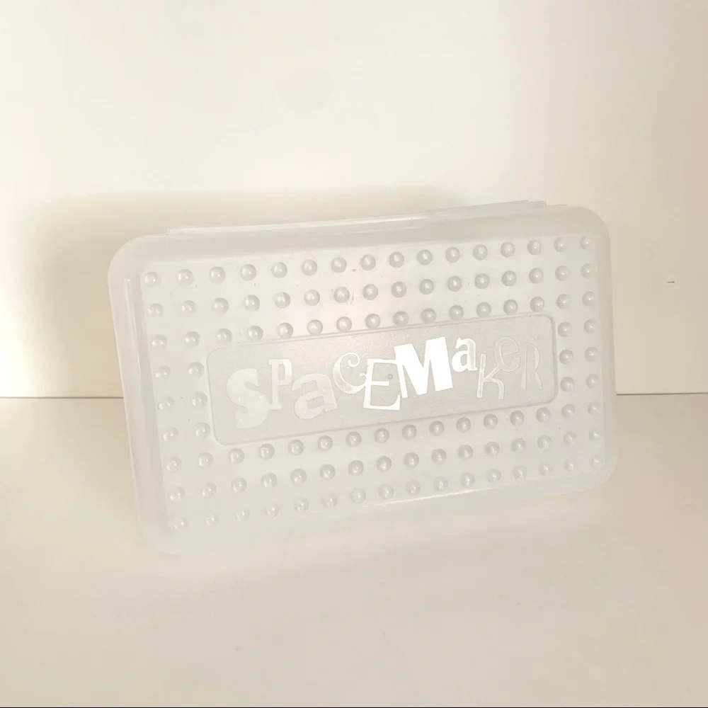 Vintage clear spacemaker stationary pencil case